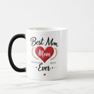 Mug Magic Meilleure maman du monde - Élégant Morphing Coeur 