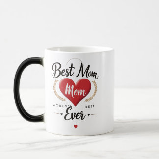 Mug Magic Meilleure maman du monde - Élégant Morphing Coeur