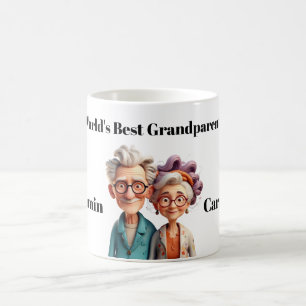 Mug Magic Meilleurs grands-parents du monde - dessin animé e