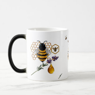 Mug Magic Miel de lavande en goutte de luxe texturé abeille