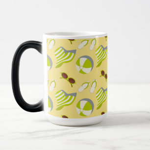 Mug Magic Motif de plage avec lunettes de soleil et casquett