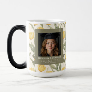 Mug Magic Motif de tulipe unique Félicitations diplômé