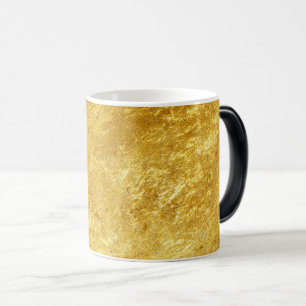Mug Magic Motif en marbre doré et jaune