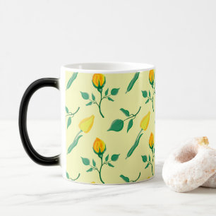 Mug Magic Motif floral avec rose jaune et fleurs de tulipe