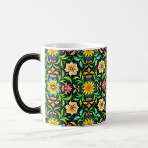 Mug Magic Motif ornemental floral aux couleurs vives