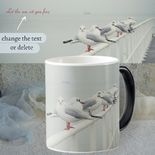 Mug Magic Mouette blanche le jour d'hiver