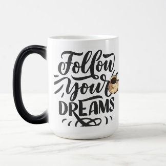 Mug Magic "Mug de café minimaliste noir et blanc -