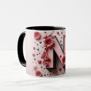 Mug Magic N Valentine Alphabet 3D