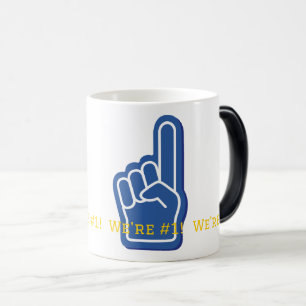 Mug Magic NOUS SOMMES #1 Sport Doigt Bleu Équipe Esprit Fans