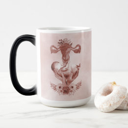 Mug Magic Ob/Gyn Midwoman Florale Enfance Cervix Ovaires