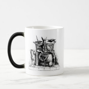 Mug Magic Odin ravens sur son trône de pierre virevoltant la