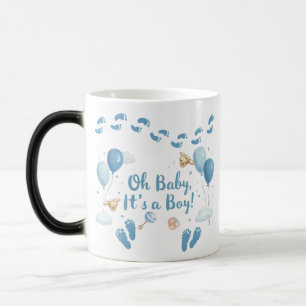 Mug Magic Oh Baby, c'est un garçon ! - Révélation de bébé ma