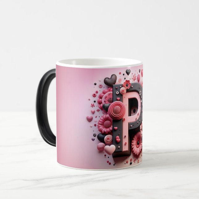 Mug Magic P Valentine Alphabet 3D (Devant gauche)