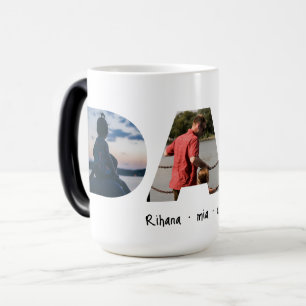 Mug Magic Papa Fête des pères cadeau photo personnalisé