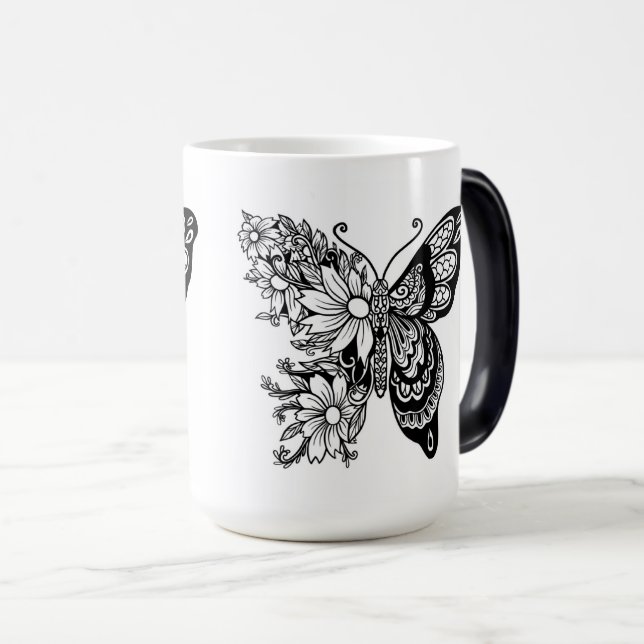 Mug Magic Papillon complexe (Devant droit)