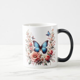 Mug Magic Papillon Fleuriste Personnalisé Joyeux Anniversair