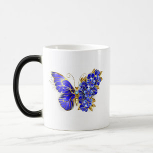 Mug Magic Papillon saphir à fleurs