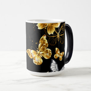 Mug Magic Papillons blancs et dorés