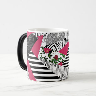 Mug Magic patchwork rouge, populaire, coussin de jet patchwo
