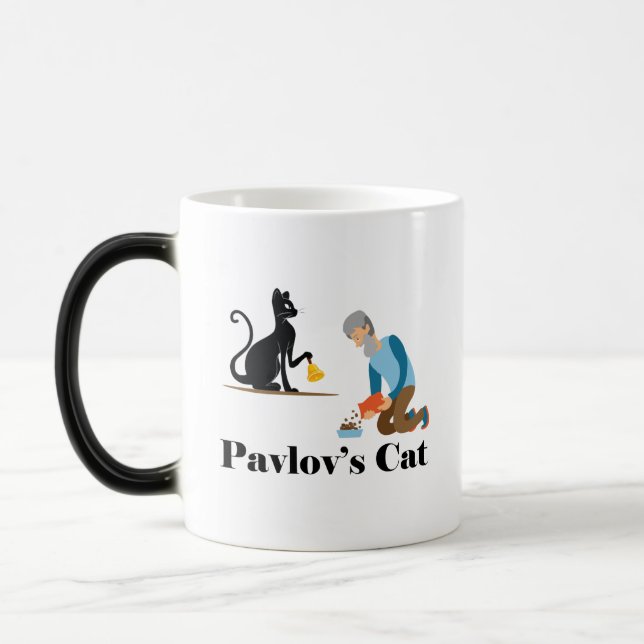 Mug Magic Pavlov's Cat Funny Psychology (Gauche)