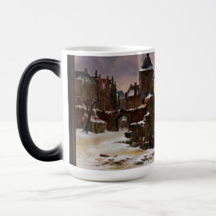 Mug Magic Paysage D'Hiver Avec Frozen River Art Classique