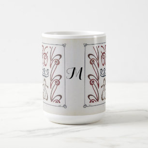 Mug Magic Peinture vintage Art Nouveau Monogramme par Mucha