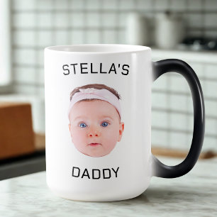 Mug Magic Personnalisé Baby Face Photo Papa Cadeau