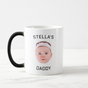 Mug Magic Personnalisé Baby Face Photo Papa Cadeau
