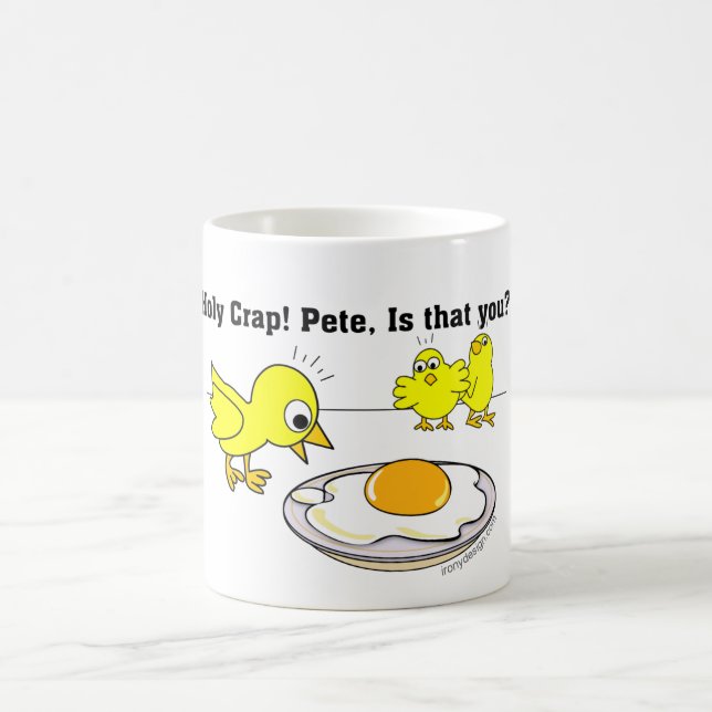 Mug Magic Peter, est que vous ? Humour d'oeufs (Centre)
