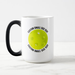 Mug Magic Petit Texte & Pickleball 15oz Personnalisé Changem