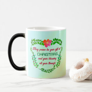 MUG MAGIC PEUT-ÊTRE QUE LA PAIX SOIT VOTRE CADEAU À NOËL