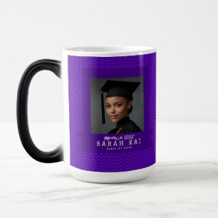 Mug Magic Pharmacien certifié à motif chevron élégant