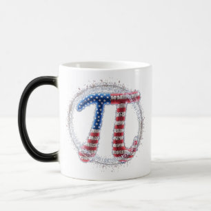 Mug Magic Pi rouge, blanc et bleu