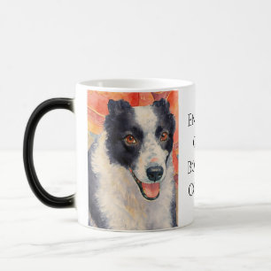 Mug Magic Portrait numérique de Border Collie