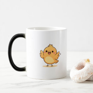 Mug Magic Poussin Mignon Surpris Dessin Animé Minimaliste