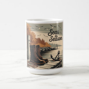 Mug Magic Profitez de la saison Vintage Design Marin d'autom