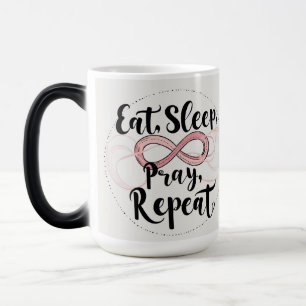 Mug Magic Proverbe Manger, Dormir, prier