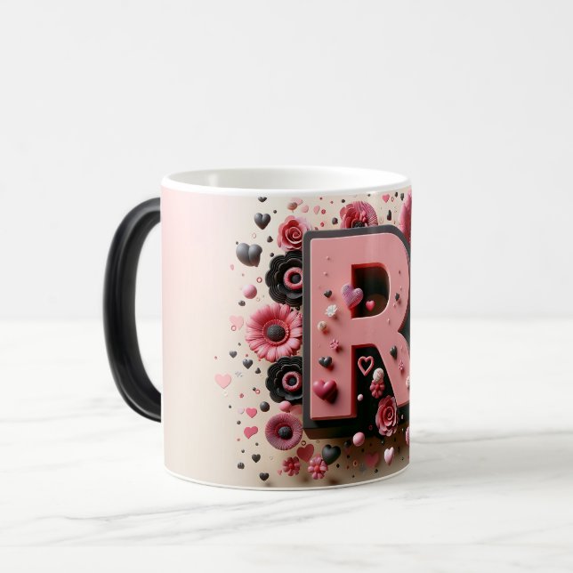 Mug Magic R Valentine Alphabet 3D (Devant gauche)