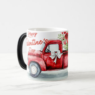 Mug Magic Red Truck Valentines