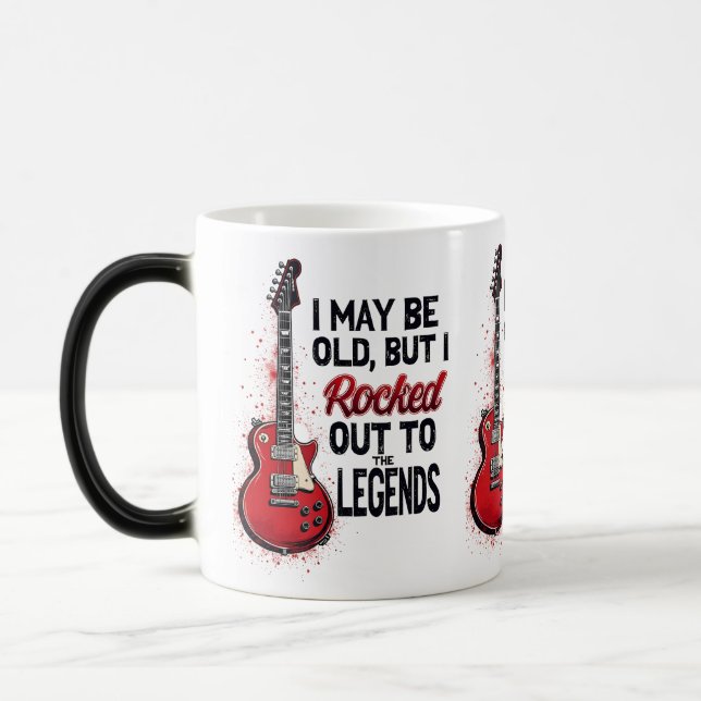 Mug Magic Retro Rock Guitare Classique Musique Nostalgie Des (Gauche)