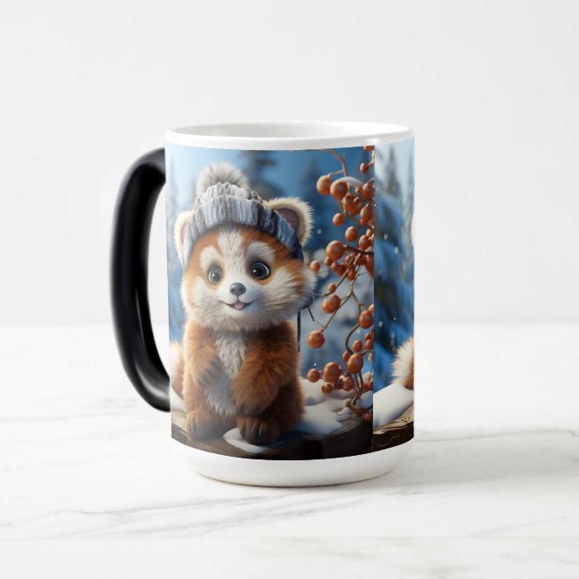 Mug Magic Rufus - Un adorable panda rouge (Devant gauche)