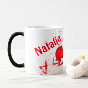 Mug Magic Saint Valentin coeur rouge avec ours