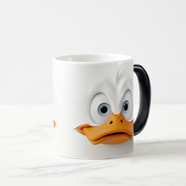 Mug Magic Sarcastic Duck Face 3D (Devant droit)