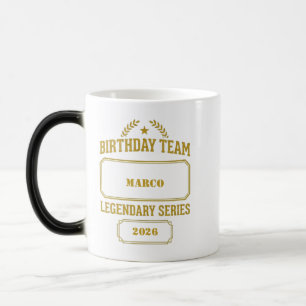 Mug Magic Série Légendaire Personnalisée Or Anniversaire