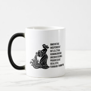 Mug Magic "Signe du zodiaque Verseau personnalisé, nom, trai
