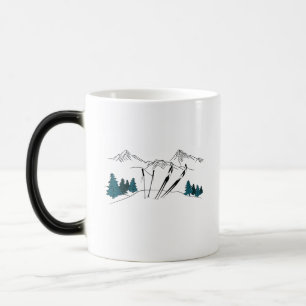 Mug Magic Ski Vous Plus Tard Ski Scène Sports D'Hiver
