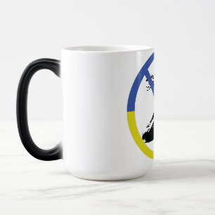 Mug Magic Stop war in Ukraine Throw Pillow