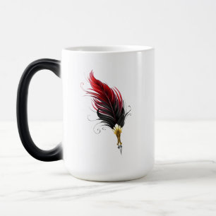 Mug Magic Stylo rouge en plumes avec nib or