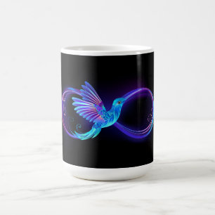 Mug Magic Symbole de Neon Infinity par Glowing Hummingbird