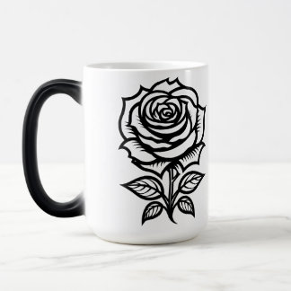 Mug Magic Tatouage Flash Art Rose Simple